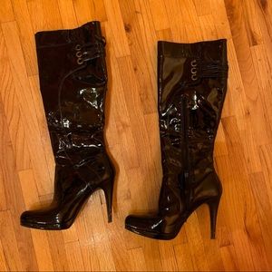 Nine West latex boots